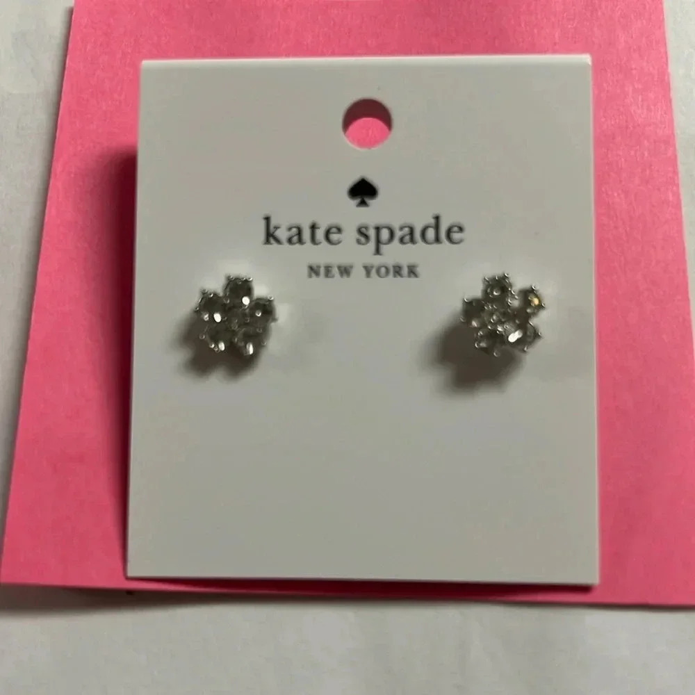 NWT Kate Spade rhinestone daisy earrings